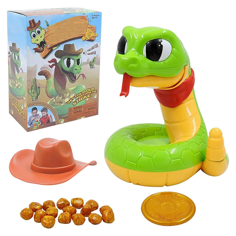 Electric Rattlesnake Treasure Game with Sound, Fast Reflex Toy