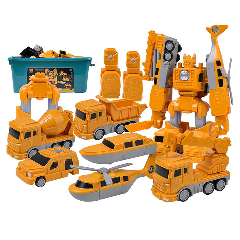 Magnetic Modular Toy Set for Building Vehicles and Giant Robot
