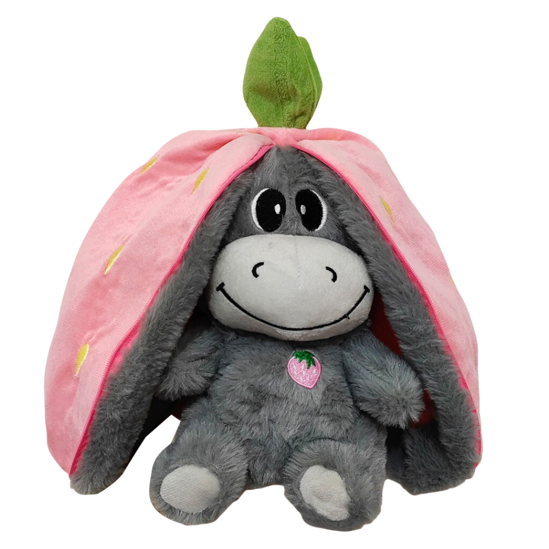 Donkey Breathing Plush – Fruit Themed Big Ears Sleep Toy with Motion