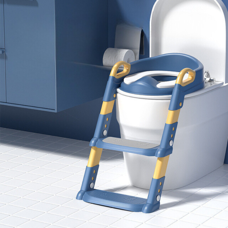Foldable Potty Training Seat with Ladder for Toddlers – 2-in-1 Stool