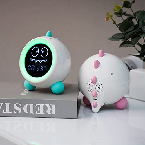 Toddler Sleep Training Clock with Night Light, Sounds & Wake Indicator