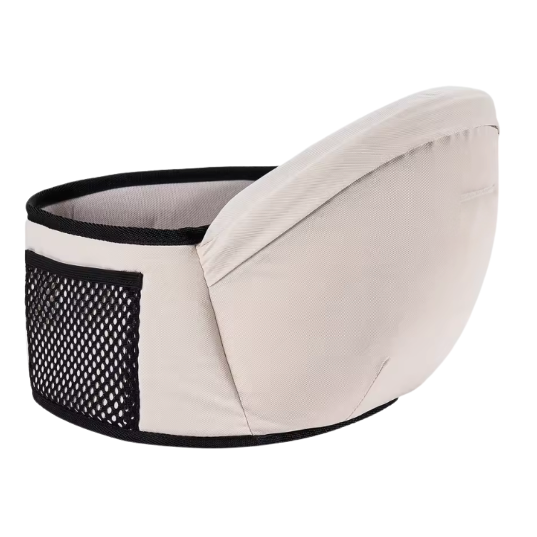 Adjustable Hipseat Baby Carrier with 30° Seat Tilt and Mesh Pocket