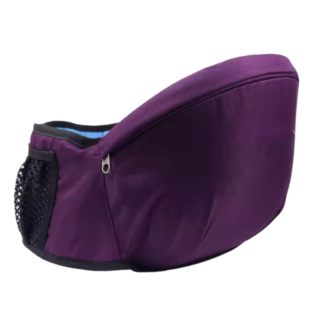 Adjustable Hipseat Baby Carrier with 30° Seat Tilt and Mesh Pocket