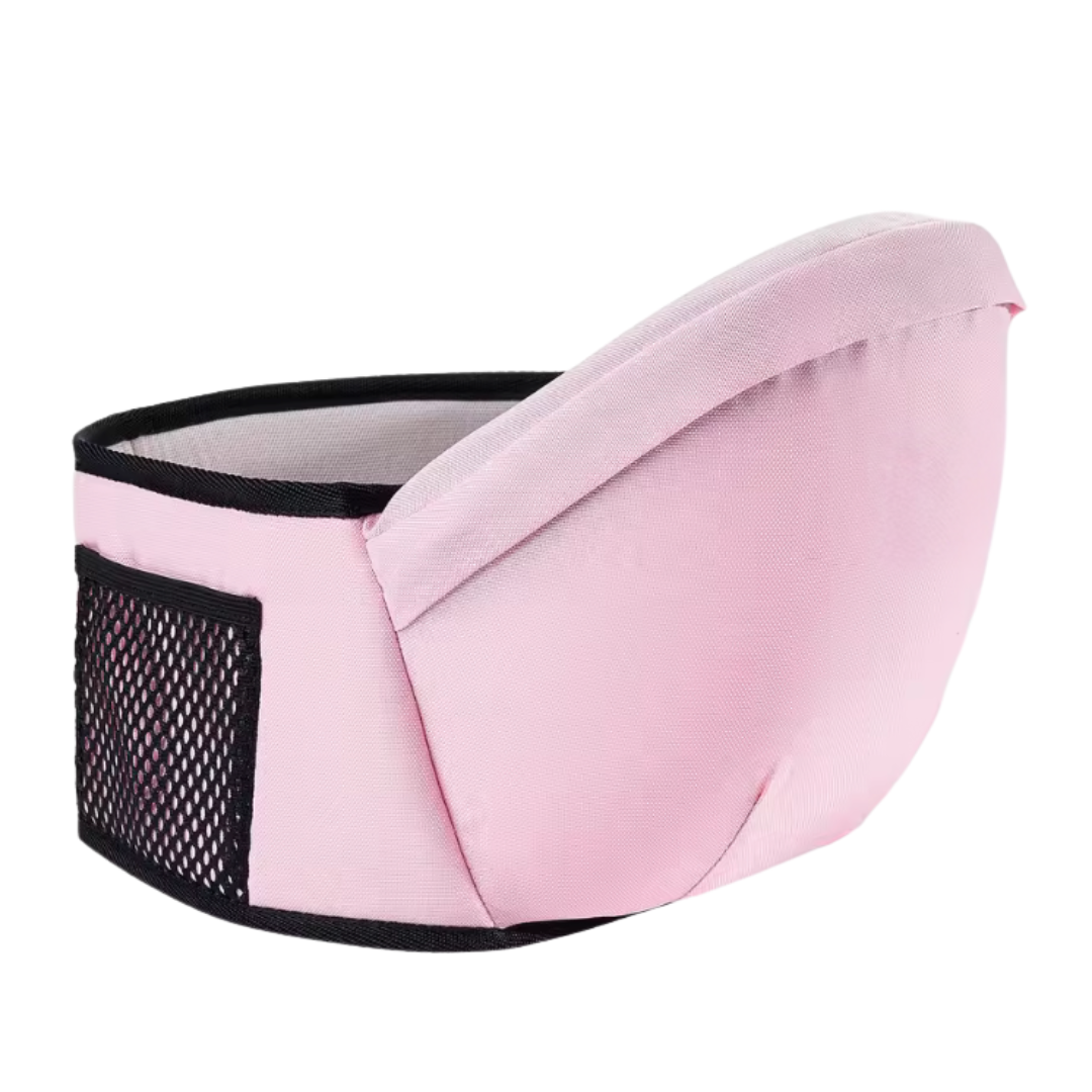 Adjustable Hipseat Baby Carrier with 30° Seat Tilt and Mesh Pocket