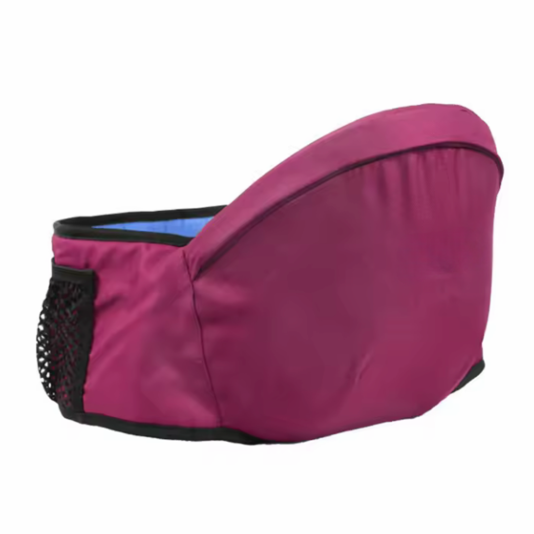 Adjustable Hipseat Baby Carrier with 30° Seat Tilt and Mesh Pocket