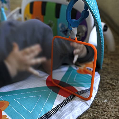 4-in-1 Baby Gym with Piano, 7 Toys, Music and Light Play Mat