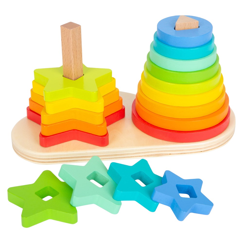 Stackable Wooden Blocks & Nesting Toys for Toddlers