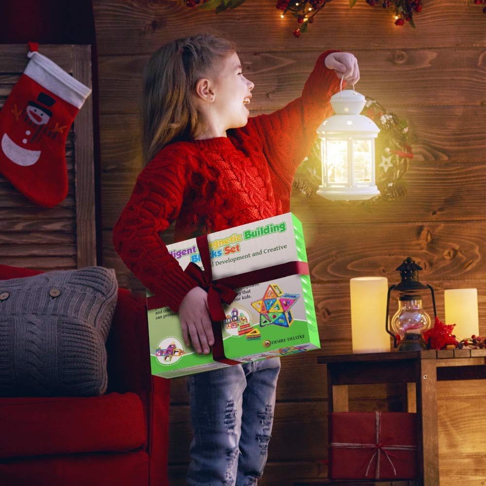 Intelligent Magnetic Building Blocks Set, Multicolor Construction Toy