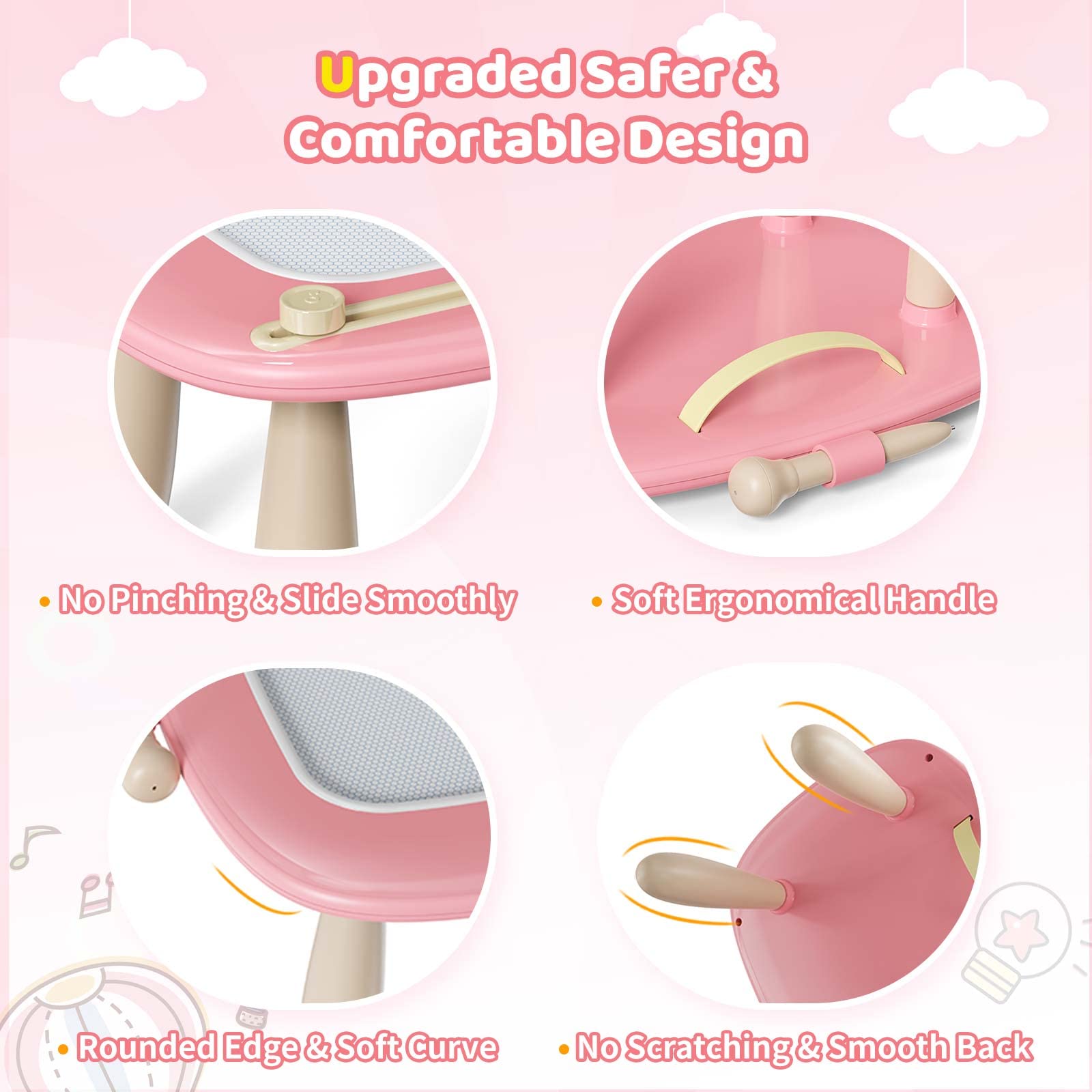 Magnetic Drawing Pad with Detachable Legs for Toddlers Age 1-3