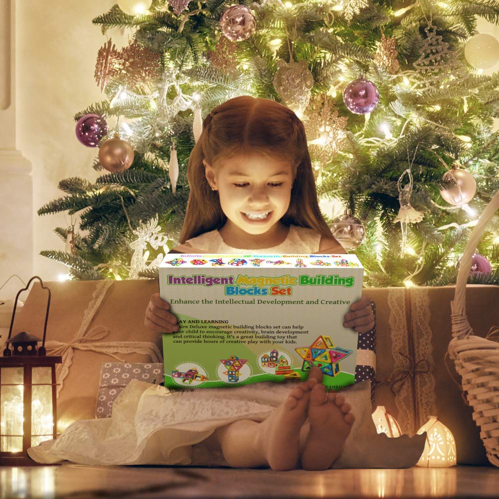 Intelligent Magnetic Building Blocks Set, Multicolor Construction Toy