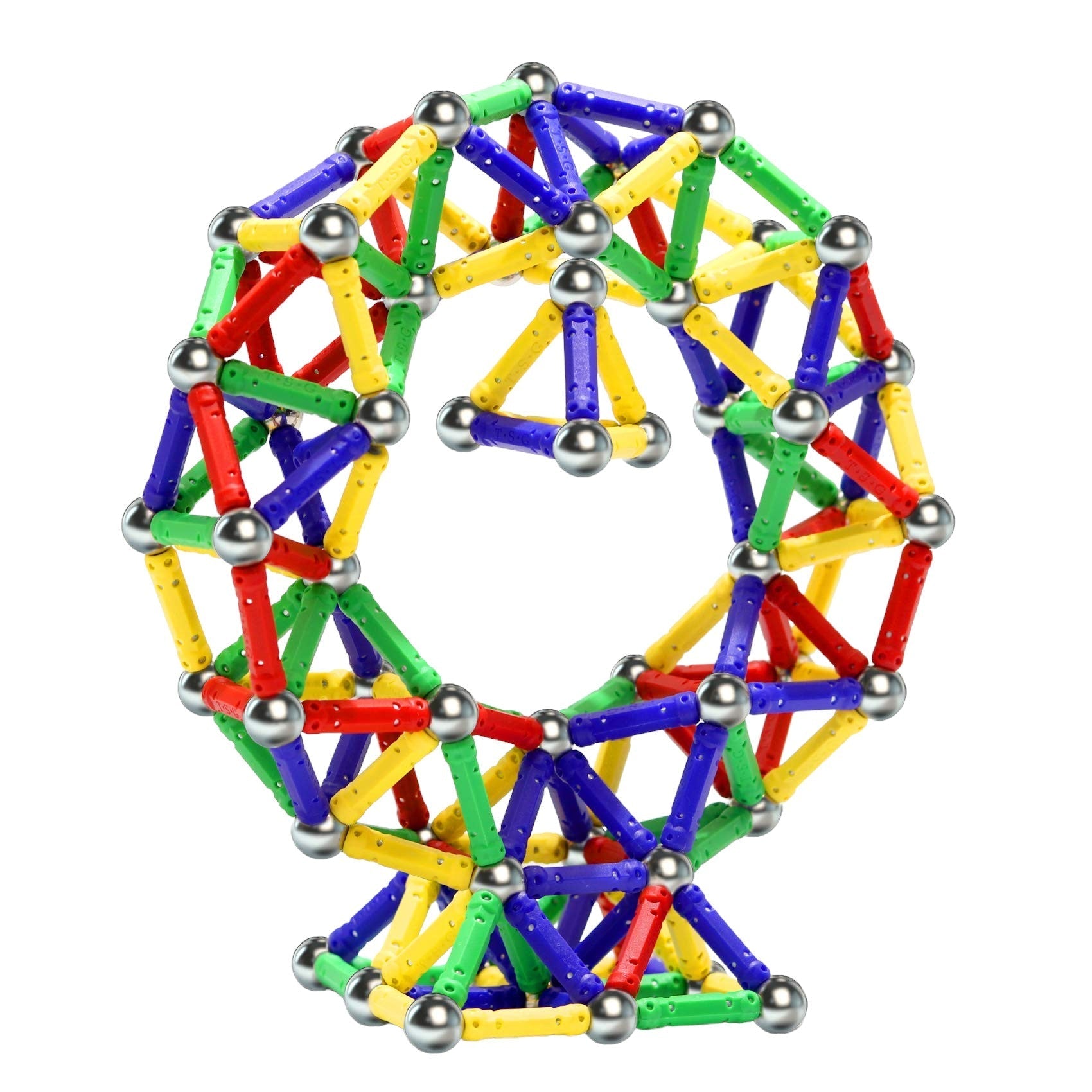 144-Piece Magnetic Building Sticks 3D Puzzle Set for Kids