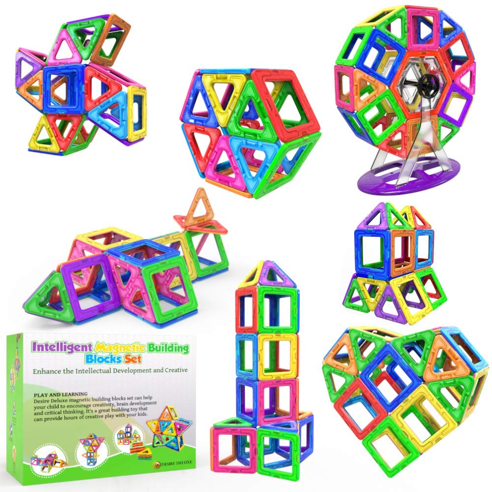 Intelligent Magnetic Building Blocks Set, Multicolor Construction Toy