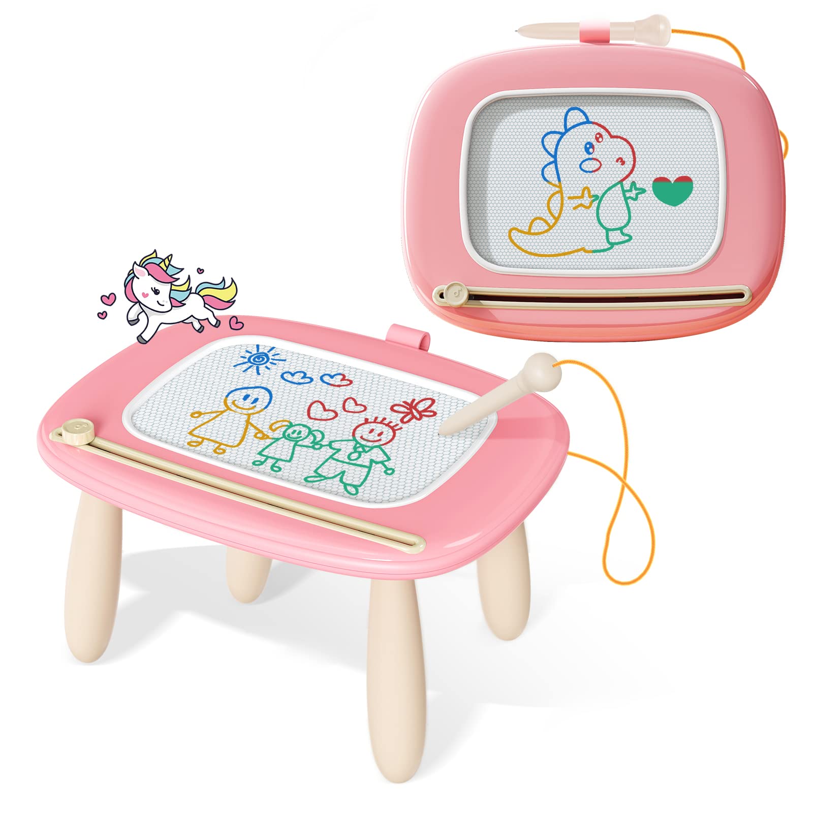 Magnetic Drawing Pad with Detachable Legs for Toddlers Age 1-3