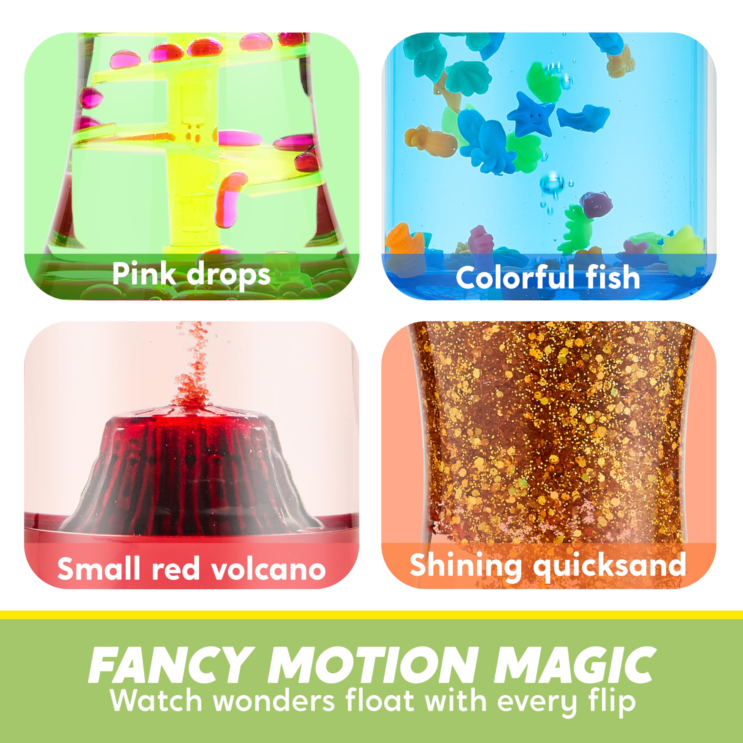 Colorful Liquid Motion Tubes Engaging Sensory Focus Stress Relief Toy
