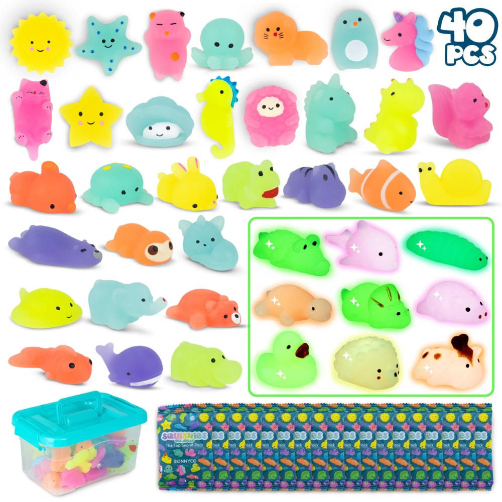 Mochi Squishy Toys – Soft Mini Squeeze Animals Pack in Individual Bags