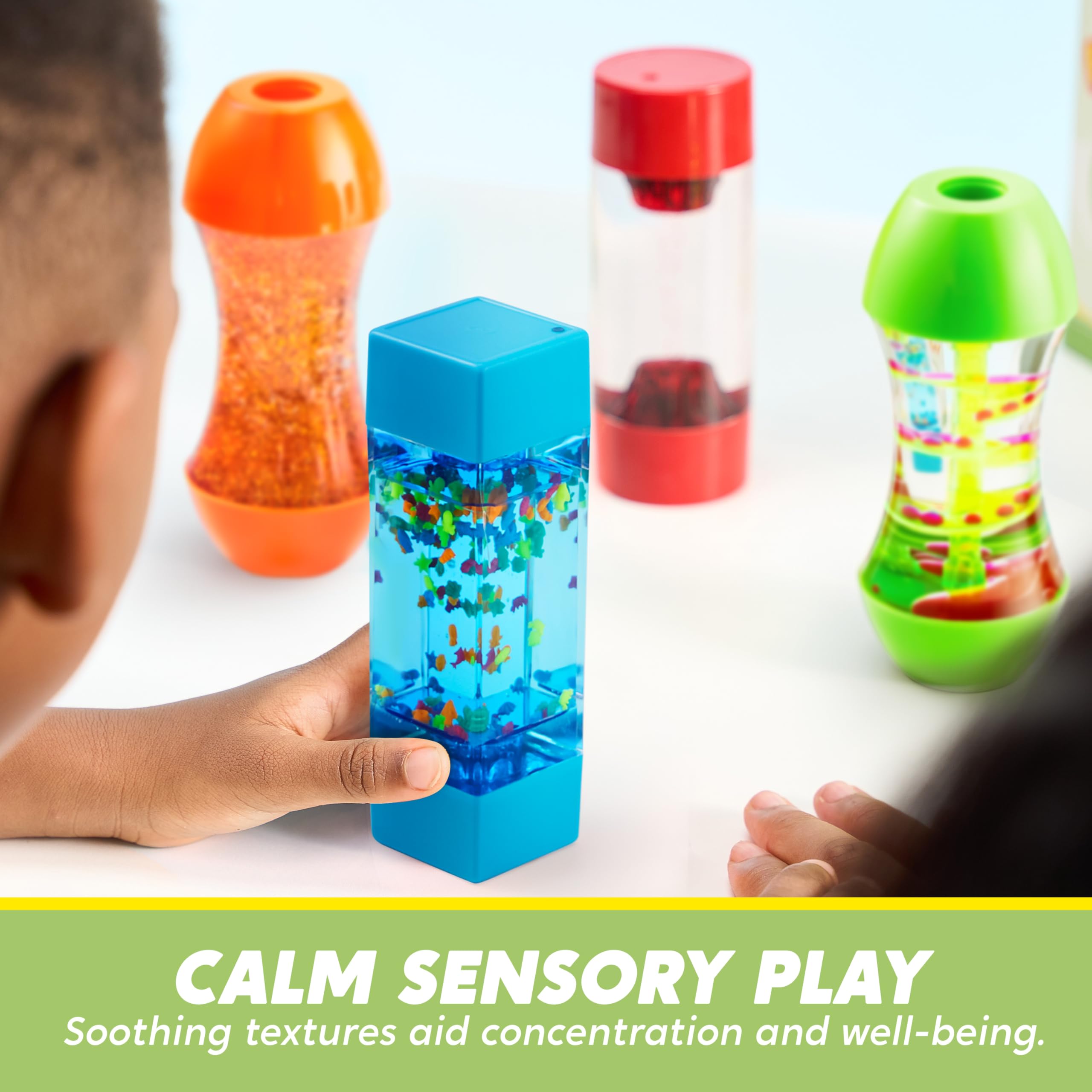 Colorful Liquid Motion Tubes Engaging Sensory Focus Stress Relief Toy