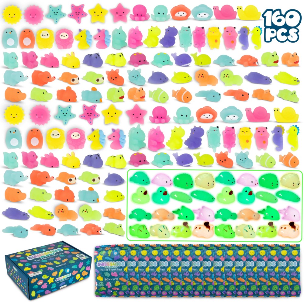 Mochi Squishy Toys – Soft Mini Squeeze Animals Pack in Individual Bags