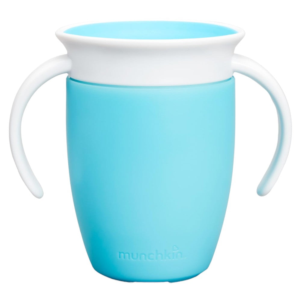 360° Baby Drinking Cup Spill-Proof, Double Handle, BPA-Free, 7oz