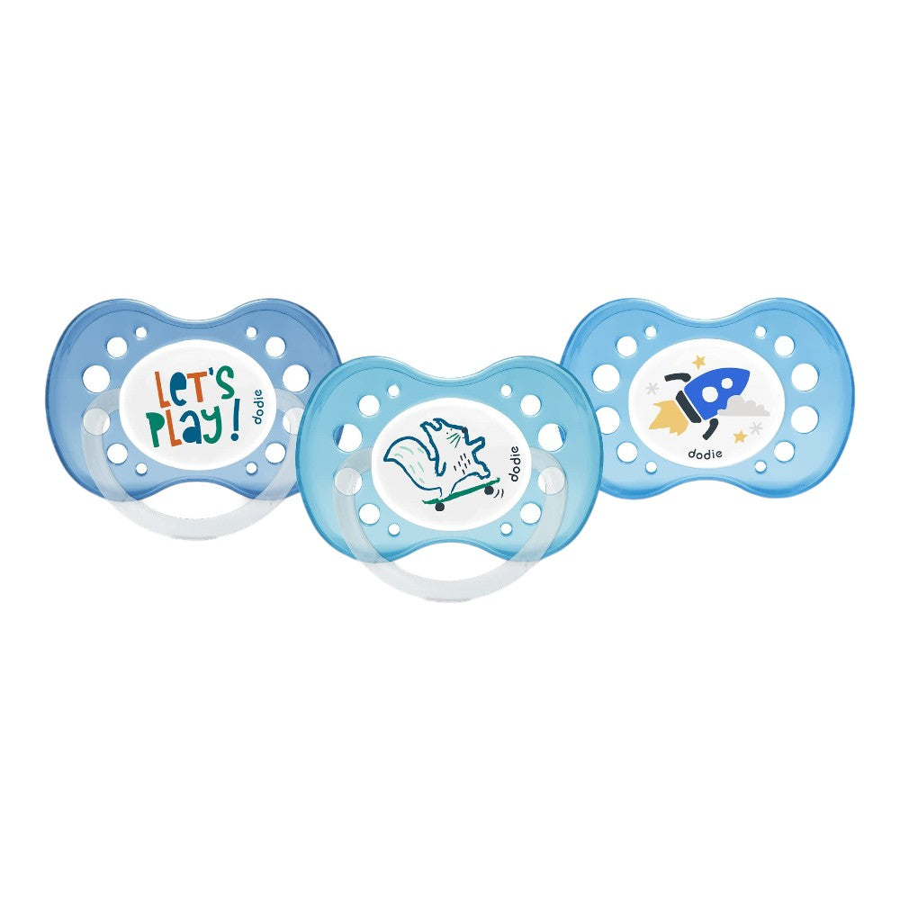 3-Pack Anatomic Pacifier Set 18M+ with Ventilated Shields