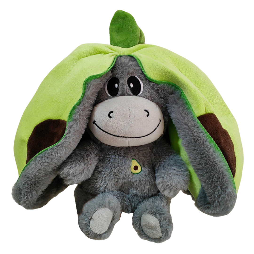 Donkey Breathing Plush – Fruit Themed Big Ears Sleep Toy with Motion
