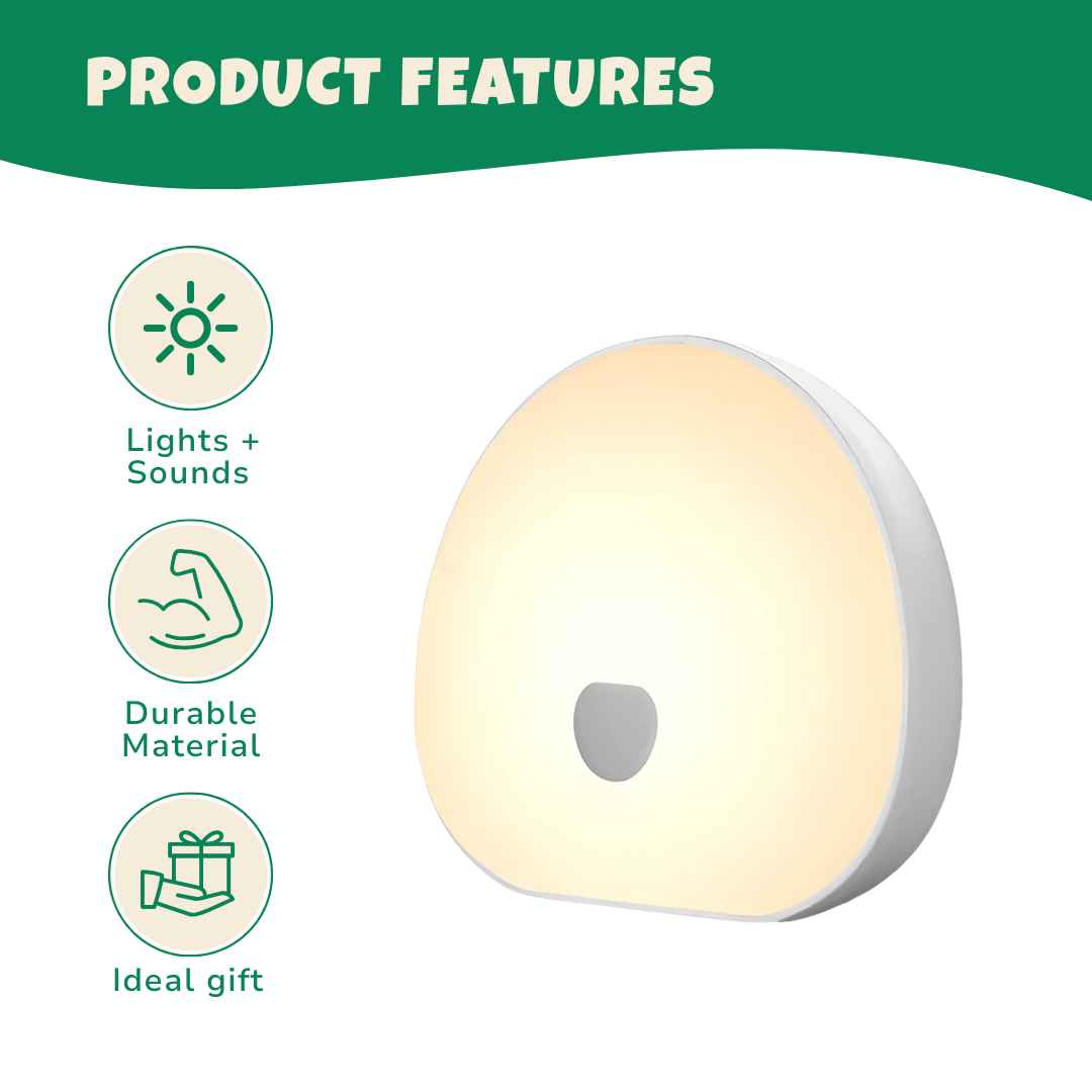 Touch-Control White Noise Machine – 10 Natural Sounds, USB-C Recharge