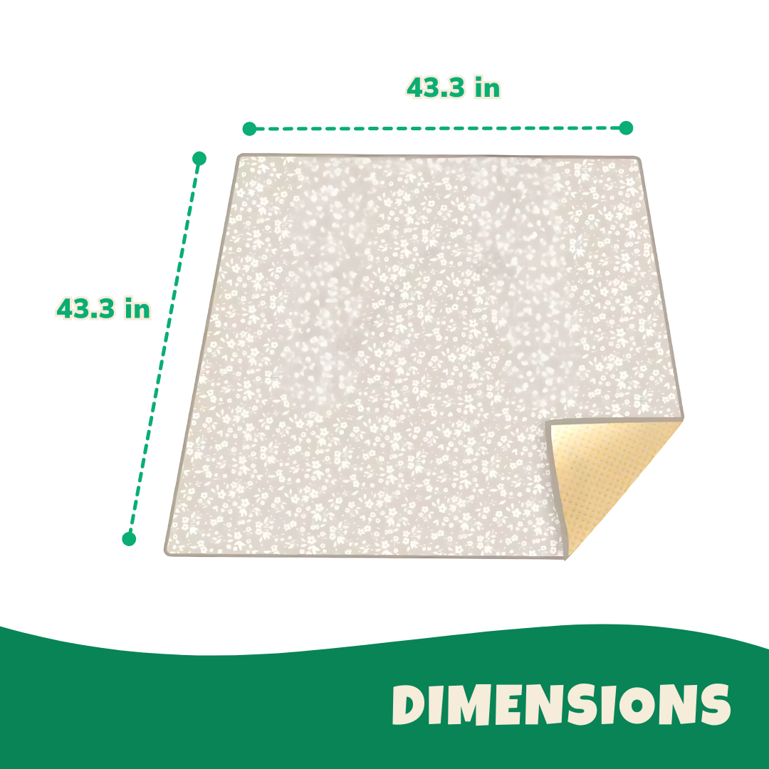 Foldable Waterproof Baby Mat with Non-Slip Surface for Indoor/Outdoor