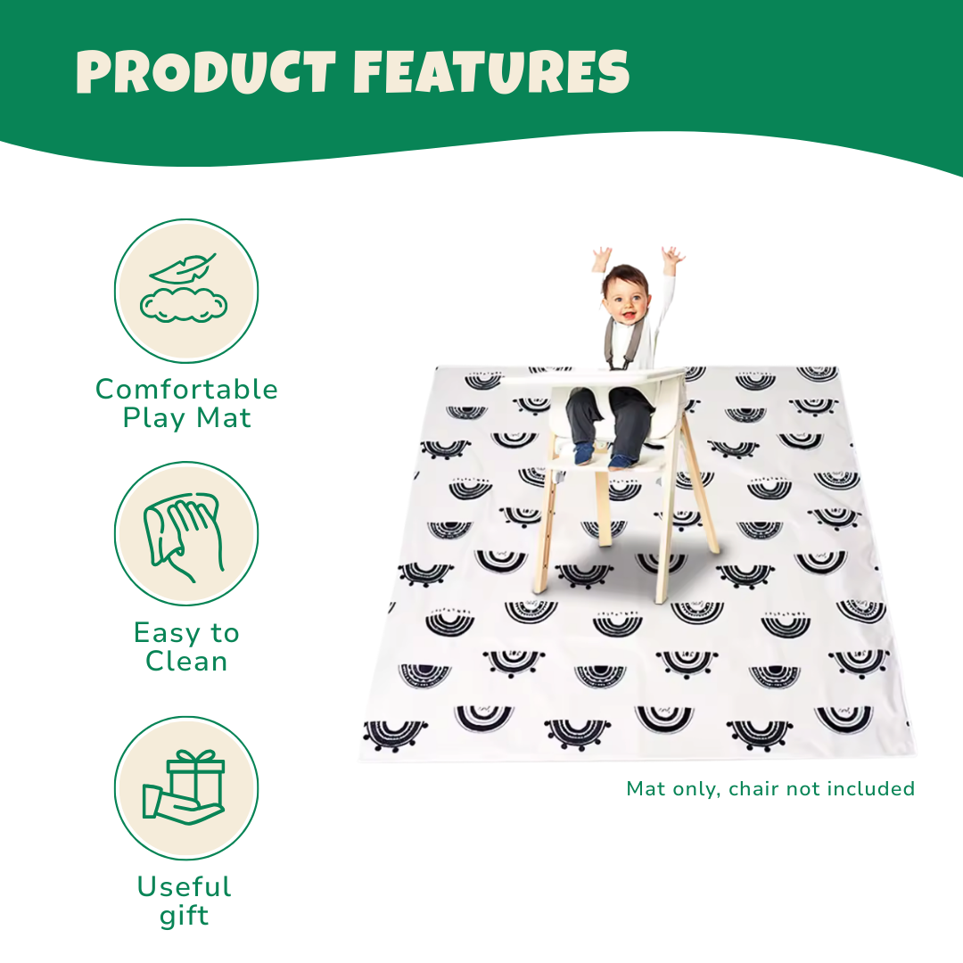 Foldable Waterproof Baby Mat with Non-Slip Surface for Indoor/Outdoor