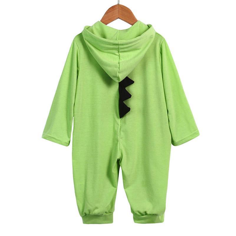 Baby Dinosaur Onesie with 3D Spikes, Cotton Blend Outfit Four Colors