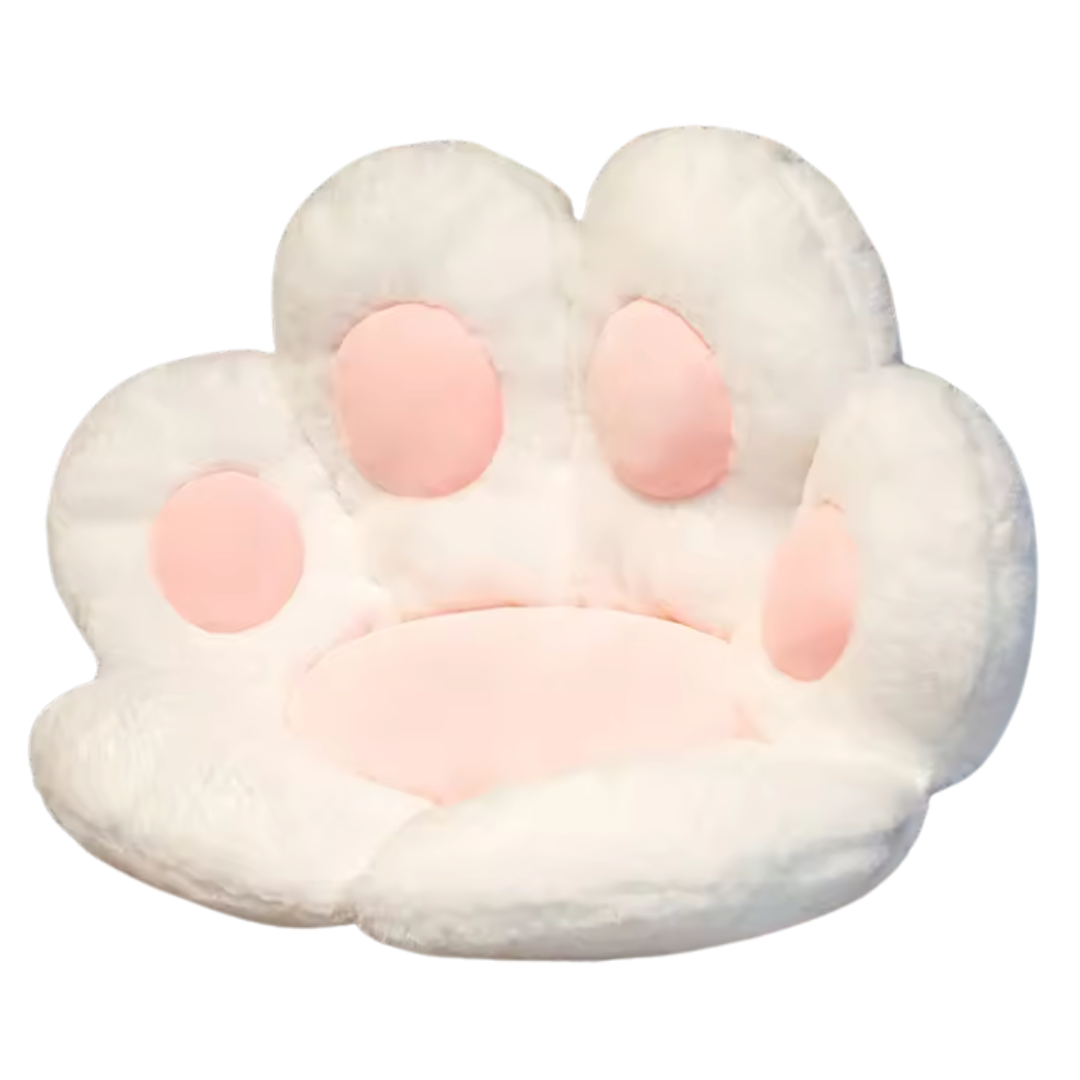 Kawaii Cat Paw Plush Cushion – Soft Cotton Floor Pillow and Nap Doll