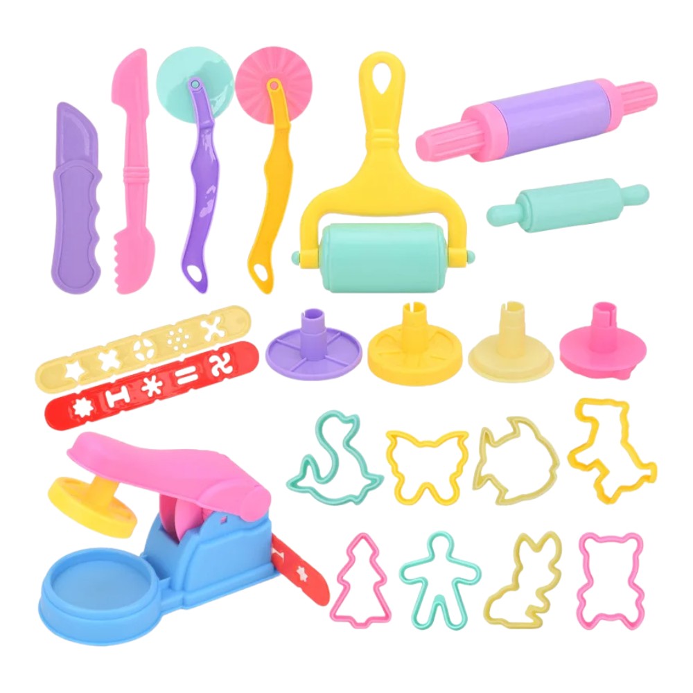 Modeling Clay Tools Set for Kids with Pastel Colors