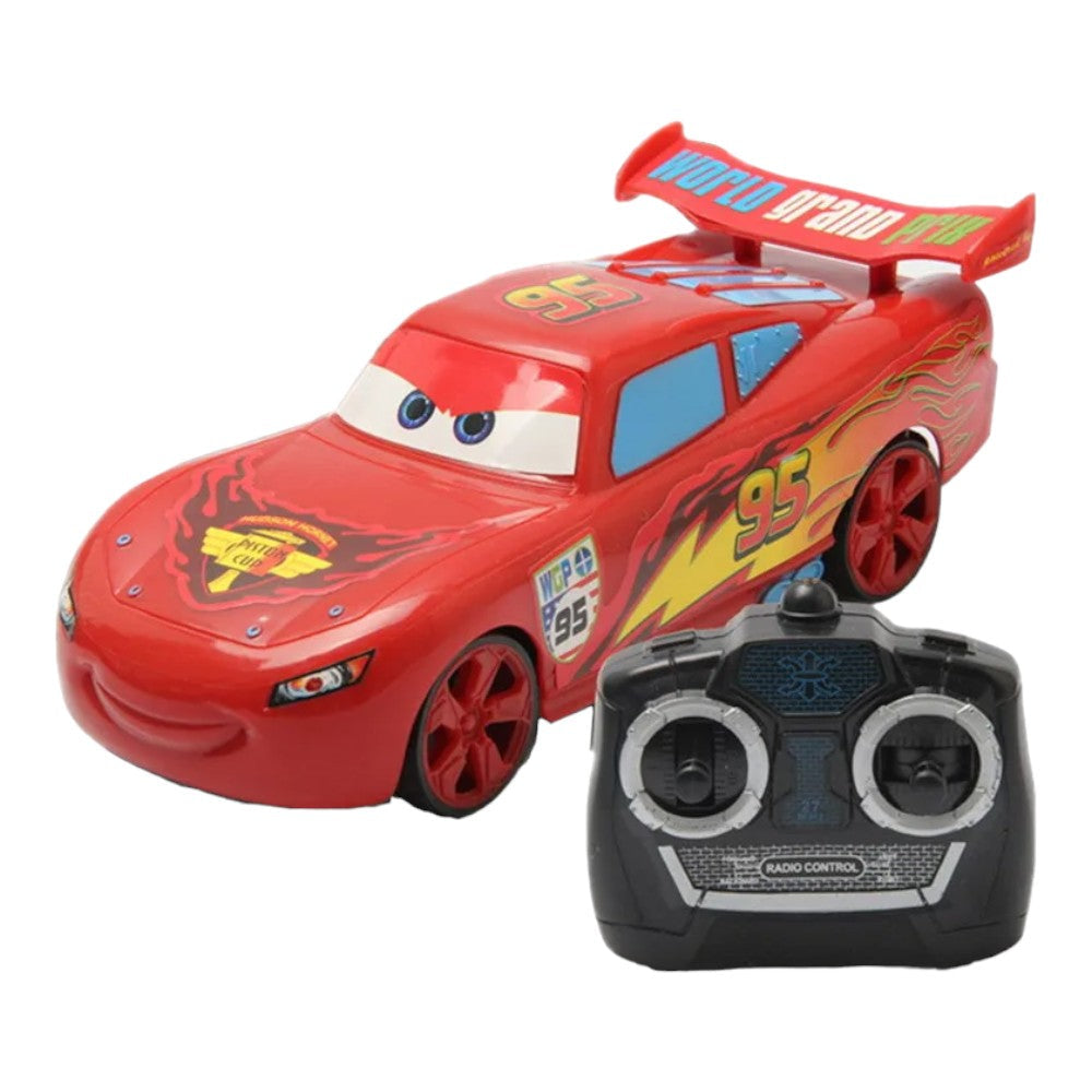 Remote Control Lightning McQueen Car, Electric, LED Lights, 1/20 Scale