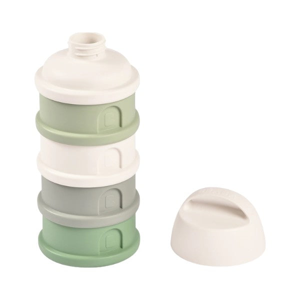 Stackable Milk Powder Container with Four Interchangeable Compartments