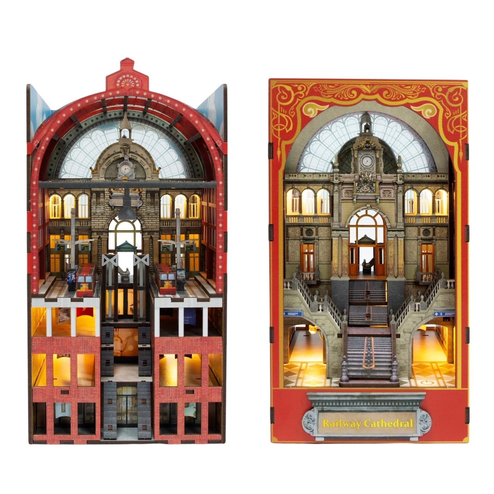 Magic Market Book Nook Kit with LED Lights and DIY Miniatures