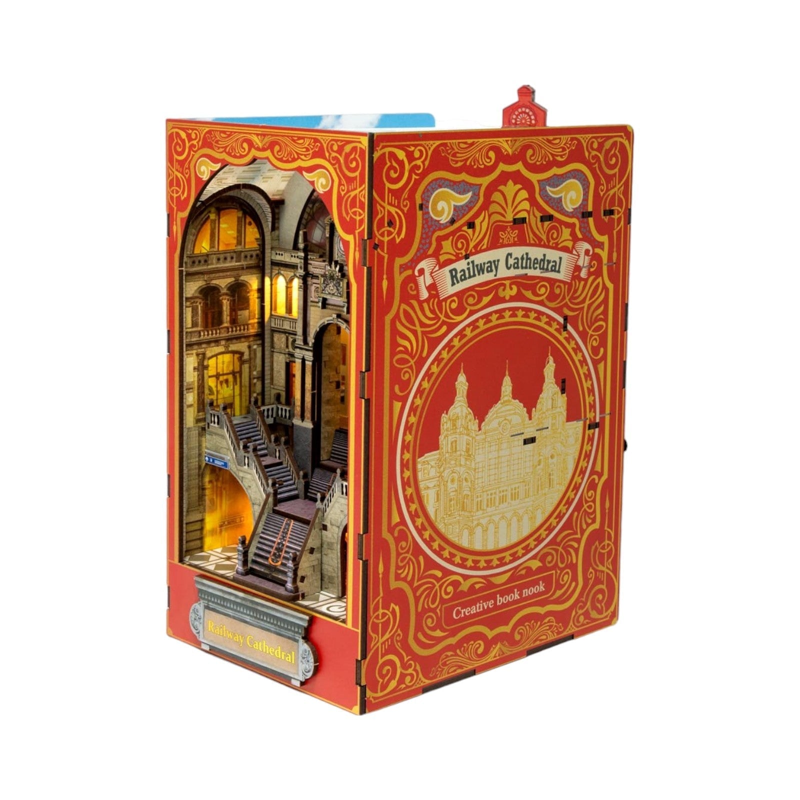 Magic Market Book Nook Kit with LED Lights and DIY Miniatures