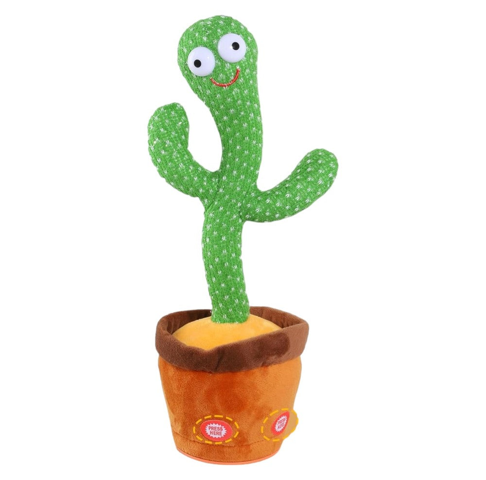 Dancing Cactus Toy with 120 Songs, Voice Mimic, and LED Lights
