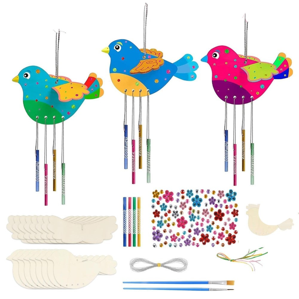 Halloween Wind Chime Craft Kit Monster, Bat, Birds & More DIY Fun