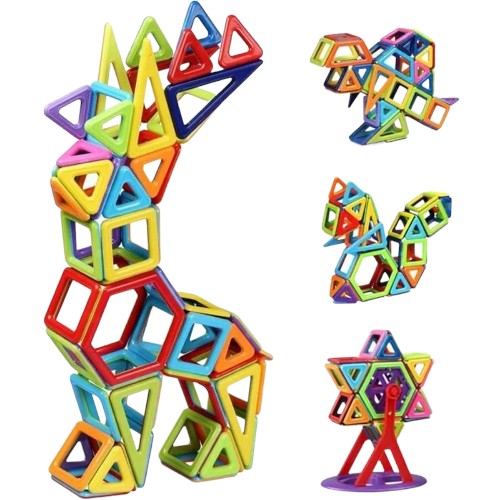 100-Piece Magnetic Building Set for Kids