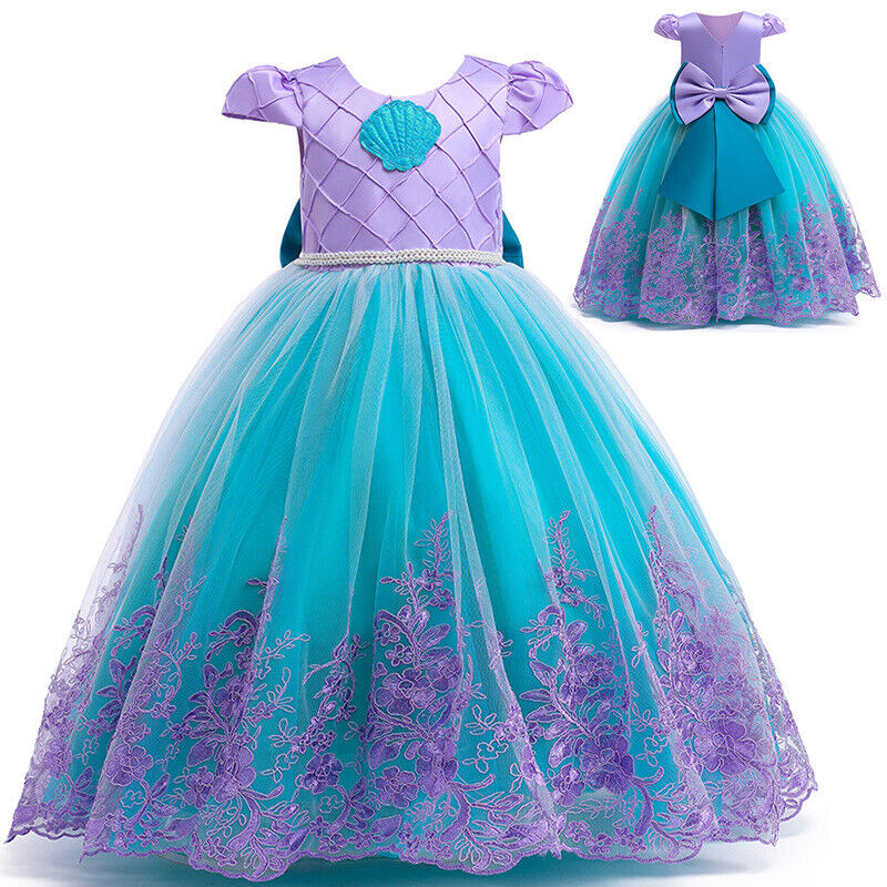 Mermaid Princess Dress Multi-Layered Costume, Ages 3–9