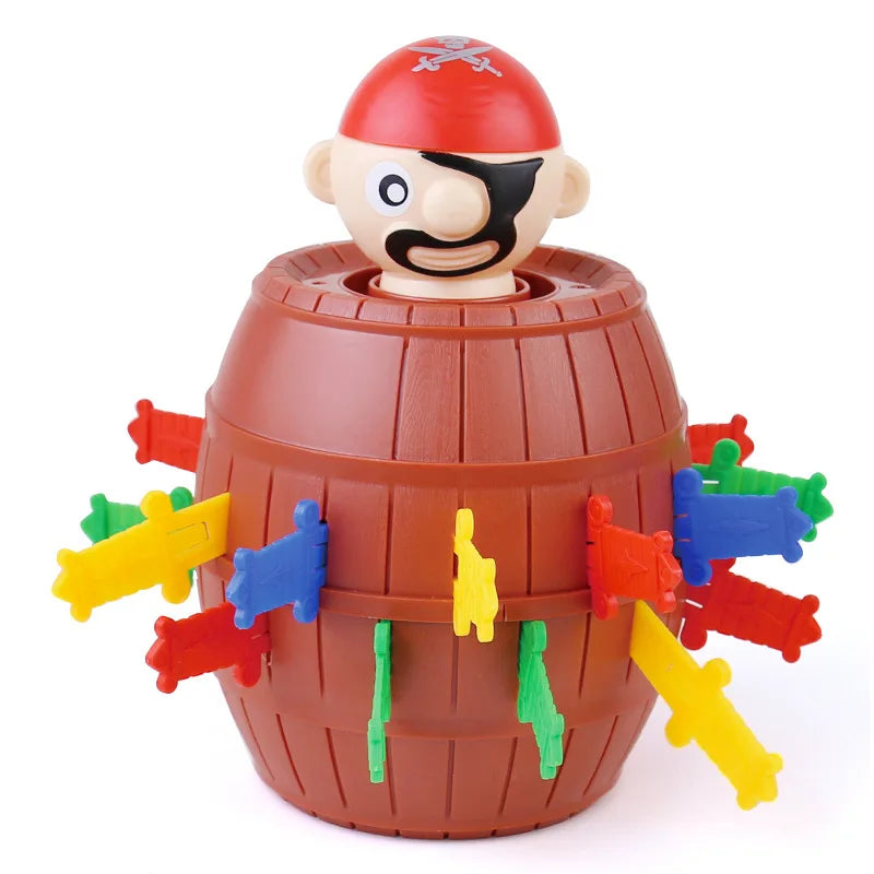 Jumping Pirate Barrel Game - Suspenseful Kids’ Toy with Swords