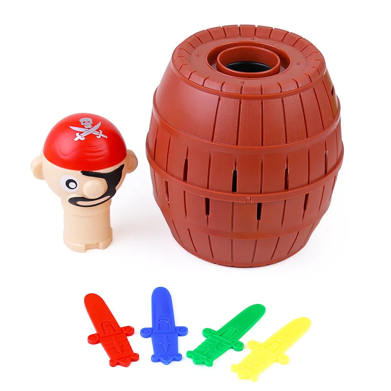 Jumping Pirate Barrel Game - Suspenseful Kids’ Toy with Swords