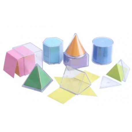 Transparent 3D Geometric Shapes – Hands-On Math & STEM Learning