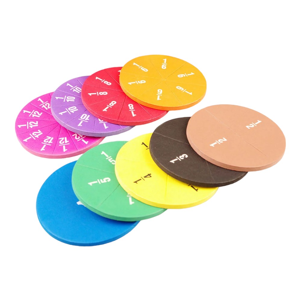 51-Pieces Fraction Set - Visual Learning for Math Mastery