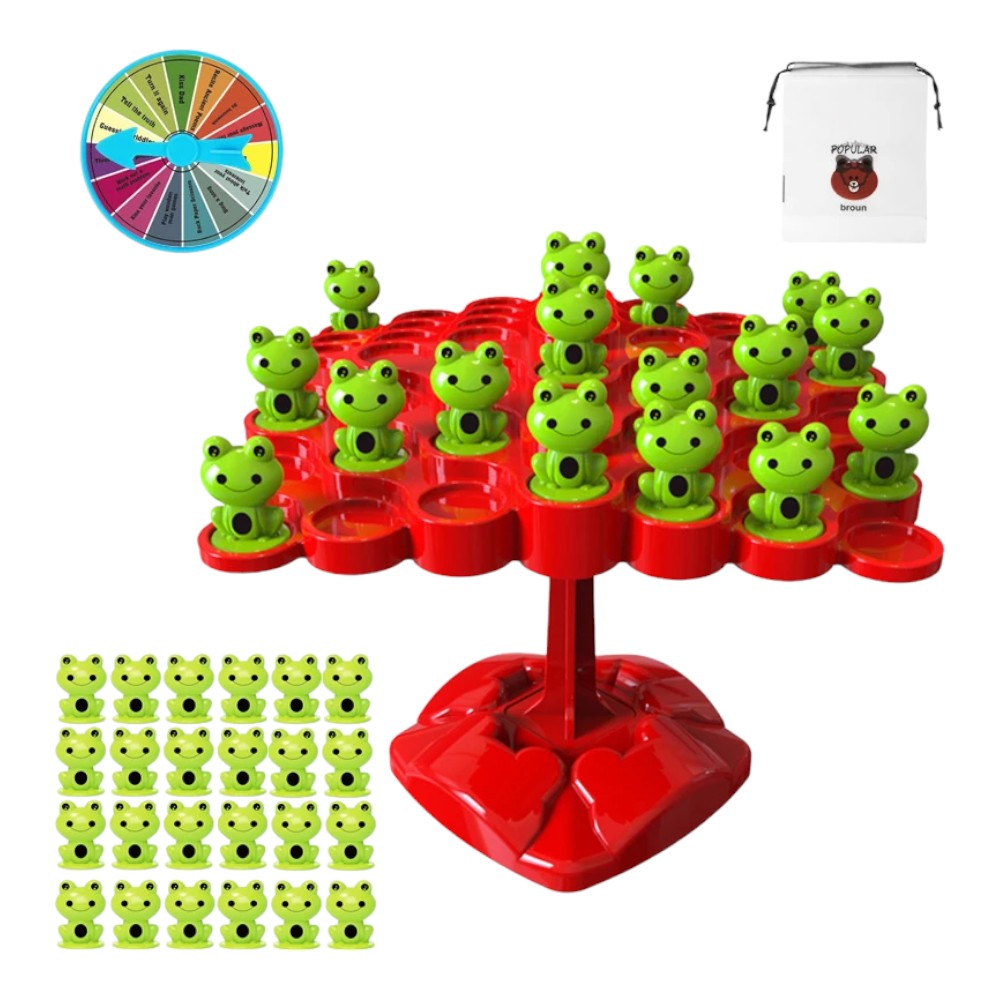 Magnetic Frog Balance Math Game with Counting Weights and Scale
