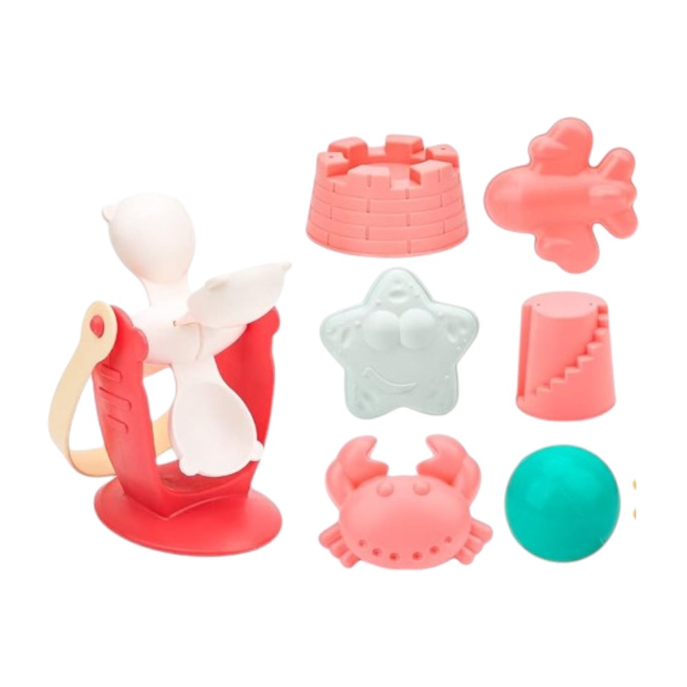 17-Piece Kids Beach Toy Includes Bucket, Sand Molds, and Tools