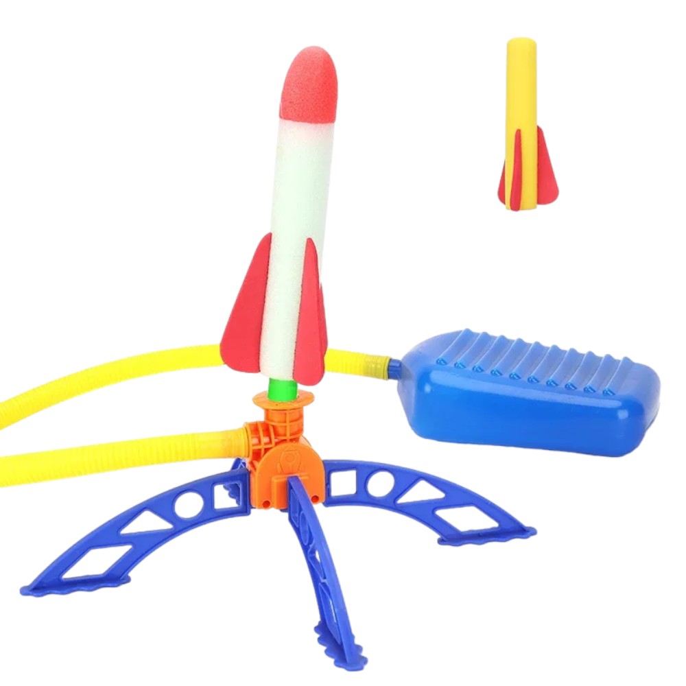 Air-Powered Rocket Launcher for Kids – Sturdy & Engaging STEM Toy