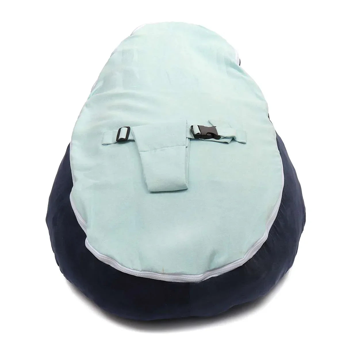 Baby Bean Bag Lounger with Adjustable Support Harness, Washable Cover