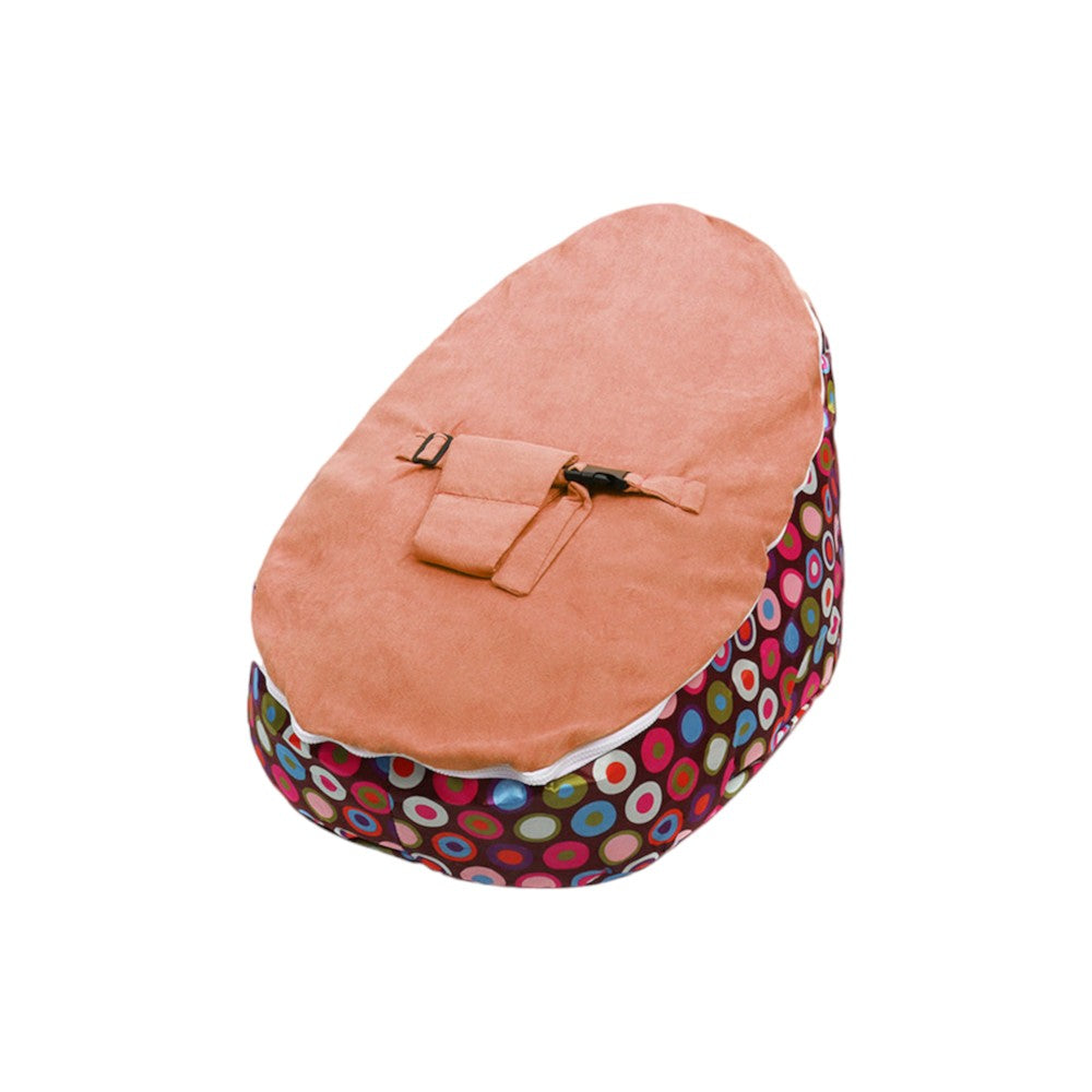 Baby Bean Bag Lounger with Adjustable Support Harness, Washable Cover