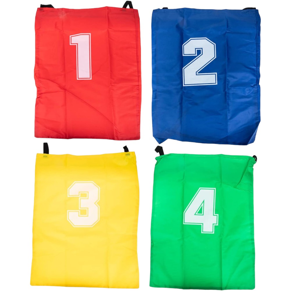 Jumping Sack Race Set 4 Pack 20x28in with Handles for Outdoor Games