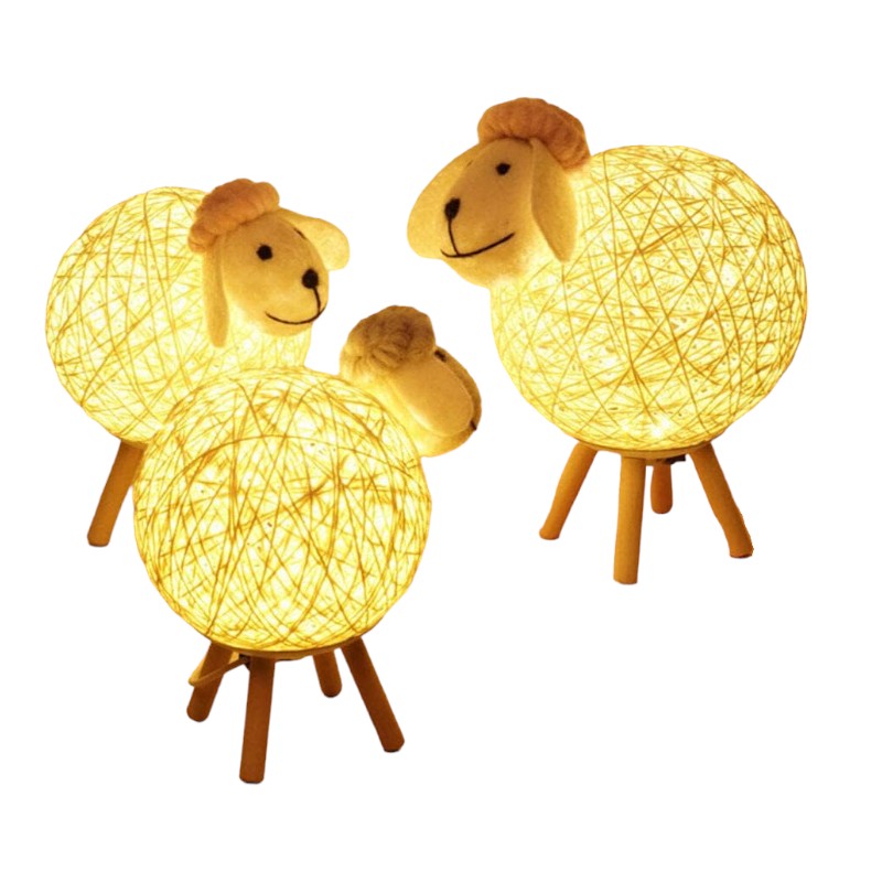 Battery-Powered Sheep Silicone Night Light – Tap Control & Portable