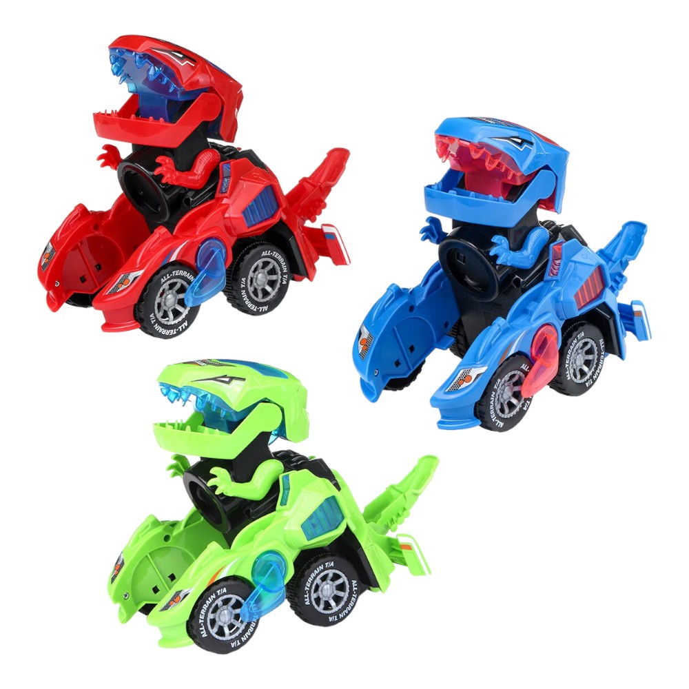 Dinosaur Car That Transforms Equipped With LED Lights